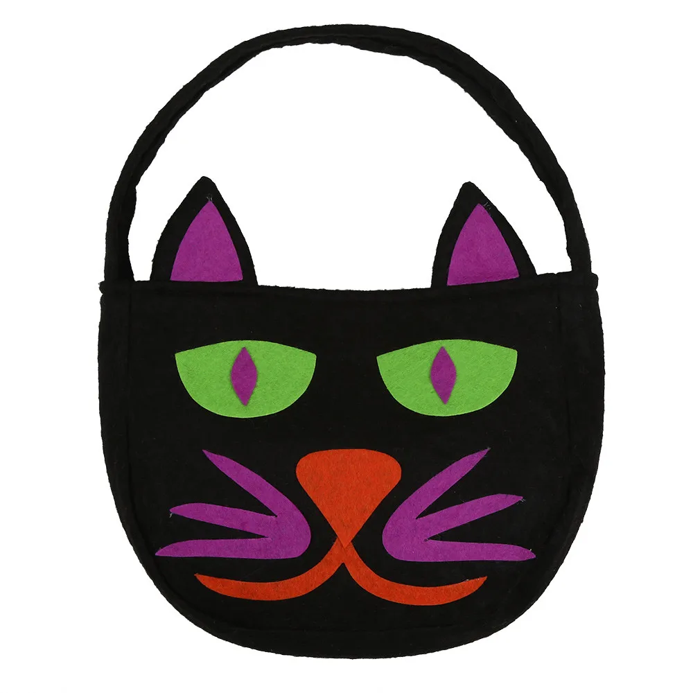 هالوين ابتسامة اليقطين حقيبة الاطفال الحلوى حقيبة الأطفال الاطفال المفضلة وجبة خفيفة تخزين أكياس مهرجان حاويات الجملة A75