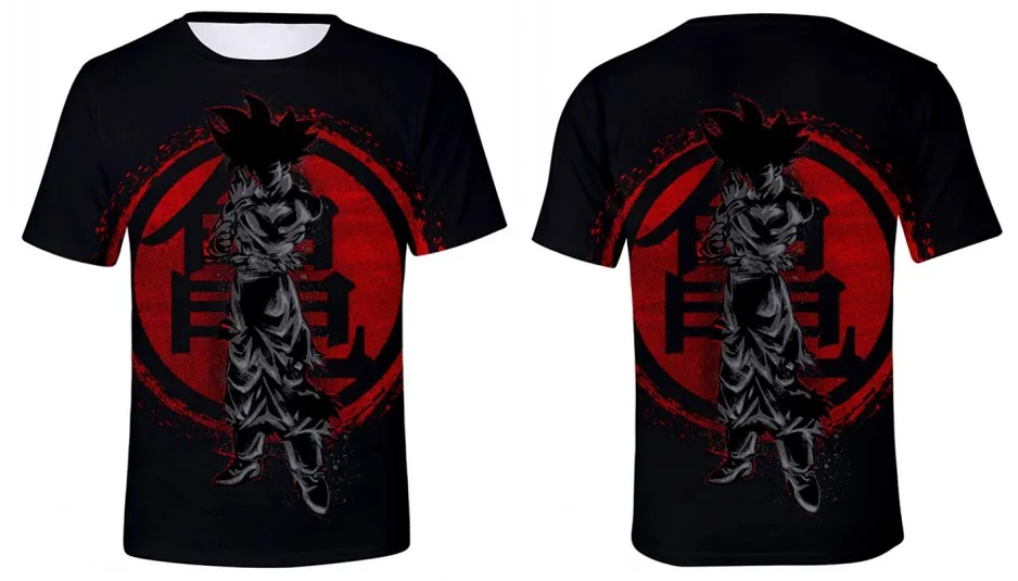 New Hot Dragon Ball Z Series Super Saiyan Son Goku Black Vegeta Battle Dragonball 3D Printed Men's T Shirt Summer Top Tees