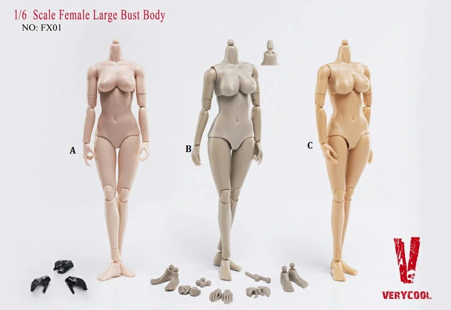 

VERYCOOL PLAY TOY 1/6 2.0 Female body model Action Figure Hot toys ,12 inch action & toy figures Collectible Anime Figures FX01