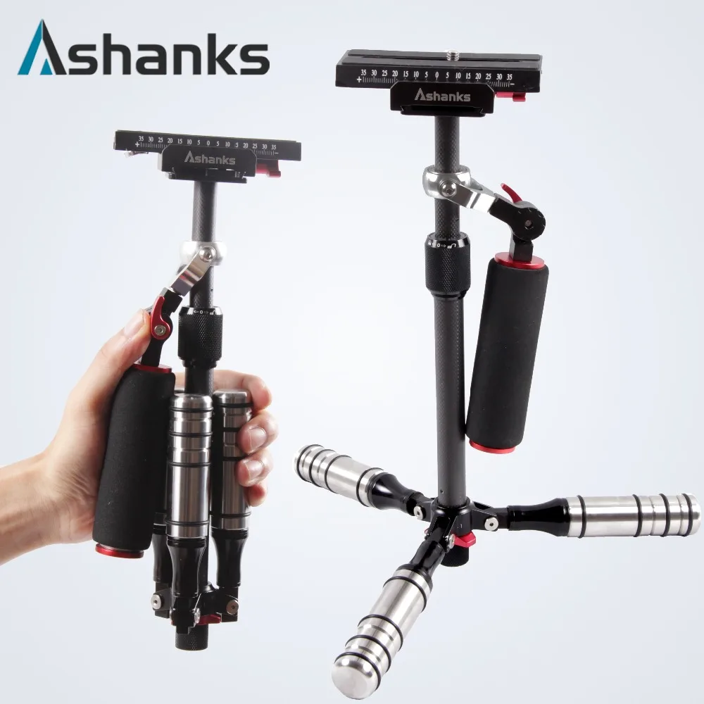 ASHANKS A-38 3kg Load Carbon Fiber Handheld Stabilizer MiniCam Tripods for DSLR Camcorder camera Steadicam Steadycam