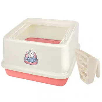 

Cat Sand Basin Semi-closed Toilet Top Entry Type Exposure To Corner The Cat Sand Basin Spill Prevention Pet Products