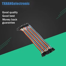 New 40PCS in Row Jumper Wire Dupont Cable line 3P-3P 2.54mm Male to feMale 20cm ixgh30n60a to 3p
