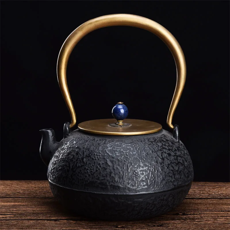 1100 мл, 1.1l, аутентичные чугун Чай горшок набор японский Чай горшок Tetsubin чайник с металлической сеткой фильтра кунг-фу Чай заварки