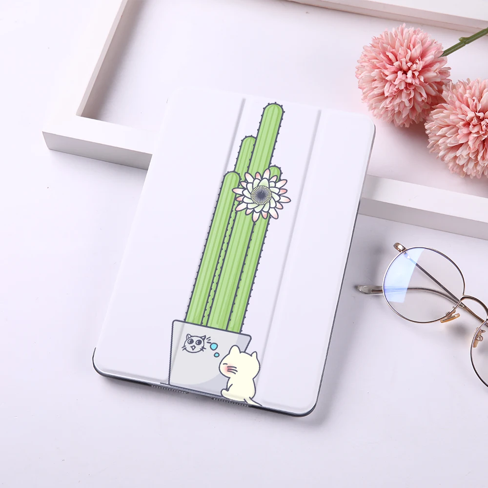 Чехол книжка из экокожи для Apple iPad 9 7 дюйма с магнитом и листьями|Чехлы планшетов