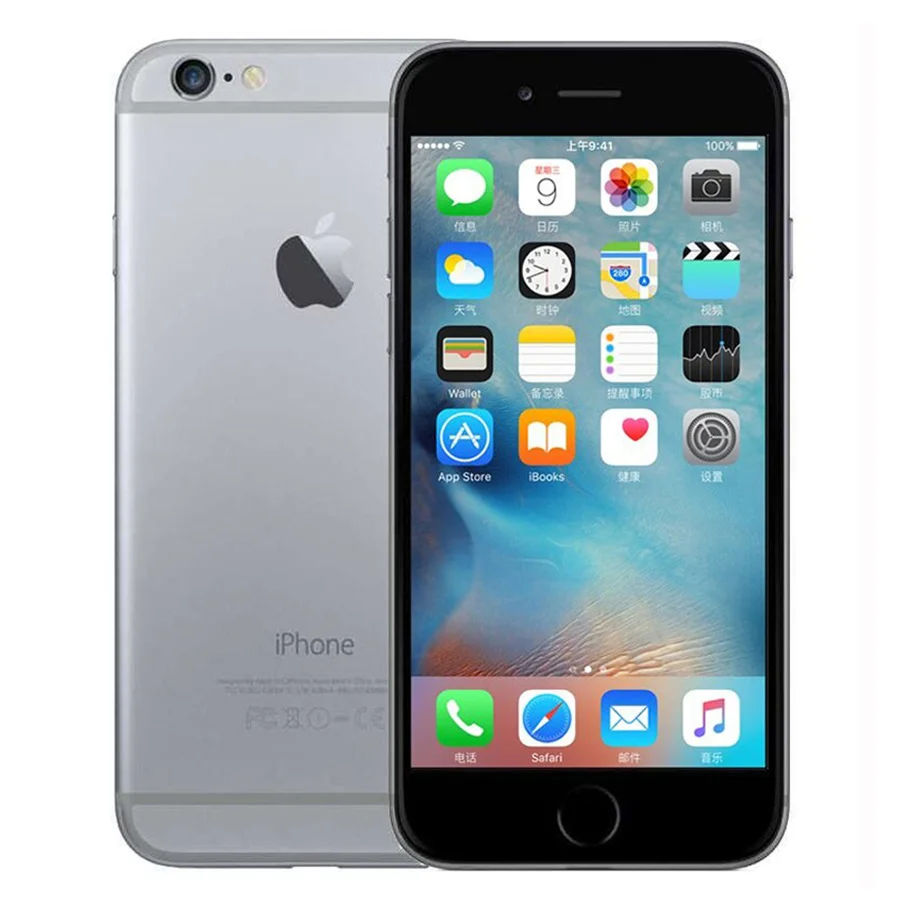 Space Gray Разблокированный Apple iPhone 6 на базе IOS Dual Core 1,4 GHz, 1GB Оперативная память 16 Гб/64/128 ГБ Встроенная память 4,7 дюймов 8,0 МП Камера 3g WCDMA 4 аппарат не привязан к оператору сотовой связи для б/у мобильных телефонов - Цвет: Space Gray