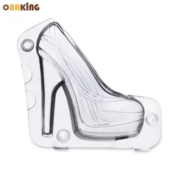 

OBRKING 3D Chocolate Mold High Heel Shoes Shape Candy Cookies Mold DIY Decoration Cake Molds Home Kitchen Baking Pastry Tools