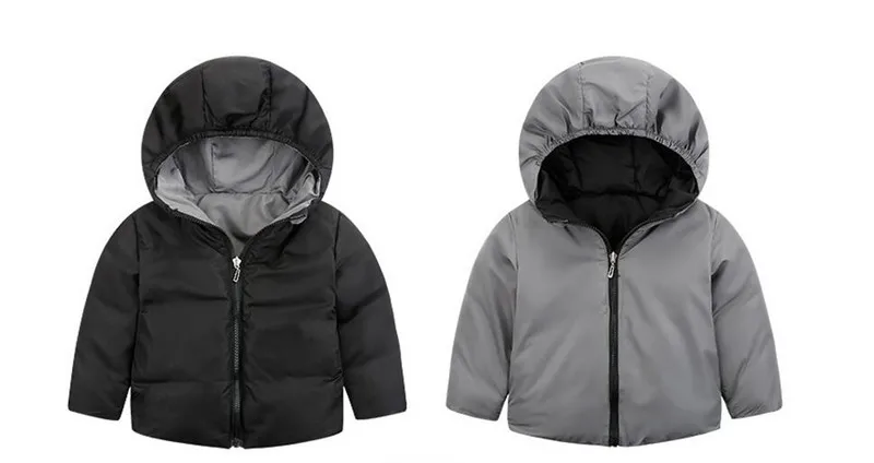 CROAL CHERIE  90-140cm  Double-sided Children's Boys Outerwear Jacket Winter Kids Down Jacket For Girls Tracksuit Windbreaker  (6)
