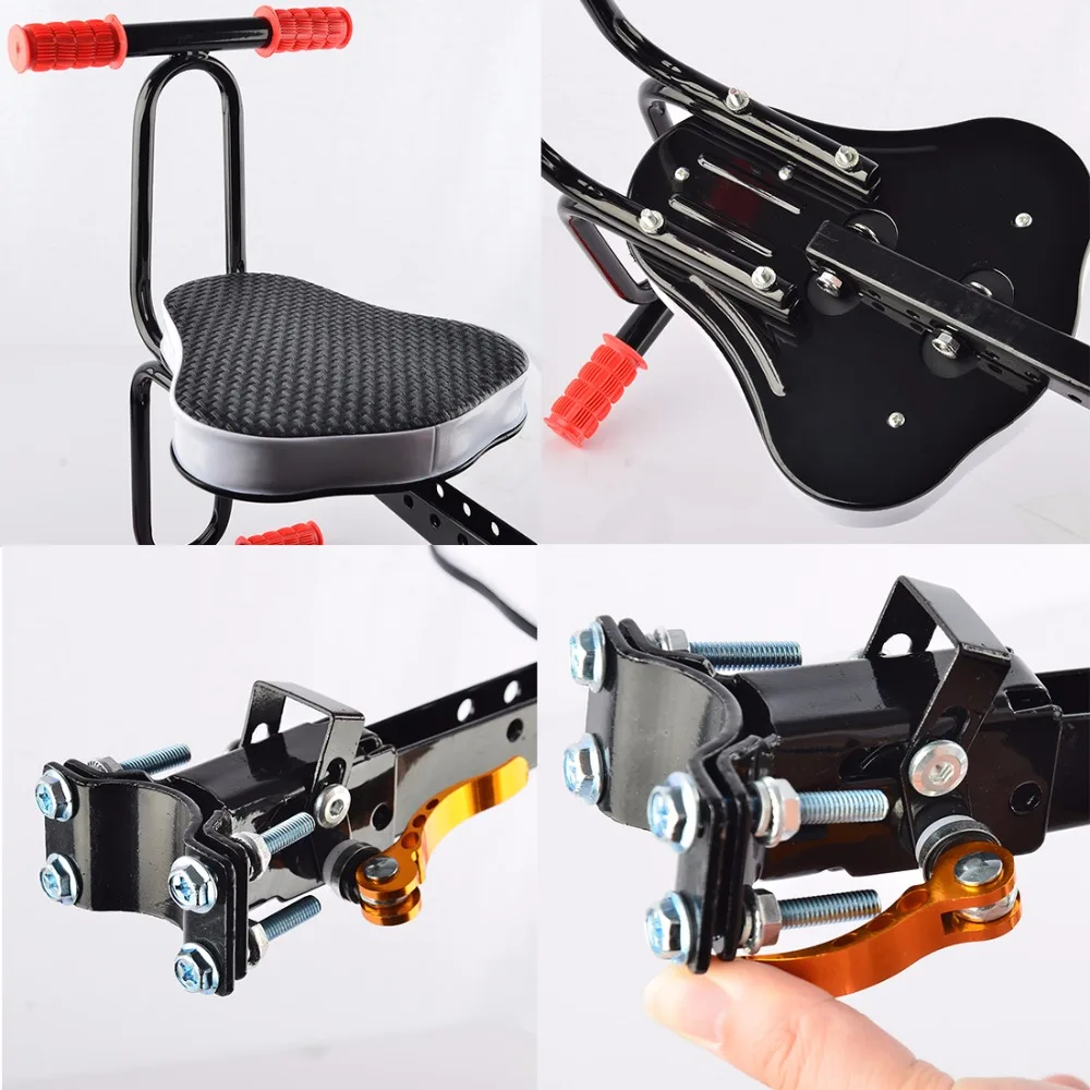 Children Bicycle Seat Quick Release Seat Bike Saddle for Kids ciclismo Safety Seat with Armrest & Pedal Bike Accessories bmx mtb