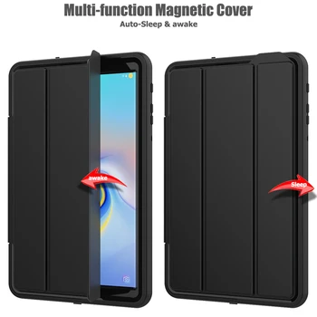 

2 in 1 Hybrid Case For Samsung Galaxy Tab A A2 2018 10.5" T590 T595 Tablet Kids Safe Shockproof Silicon PC Back Cover + pen