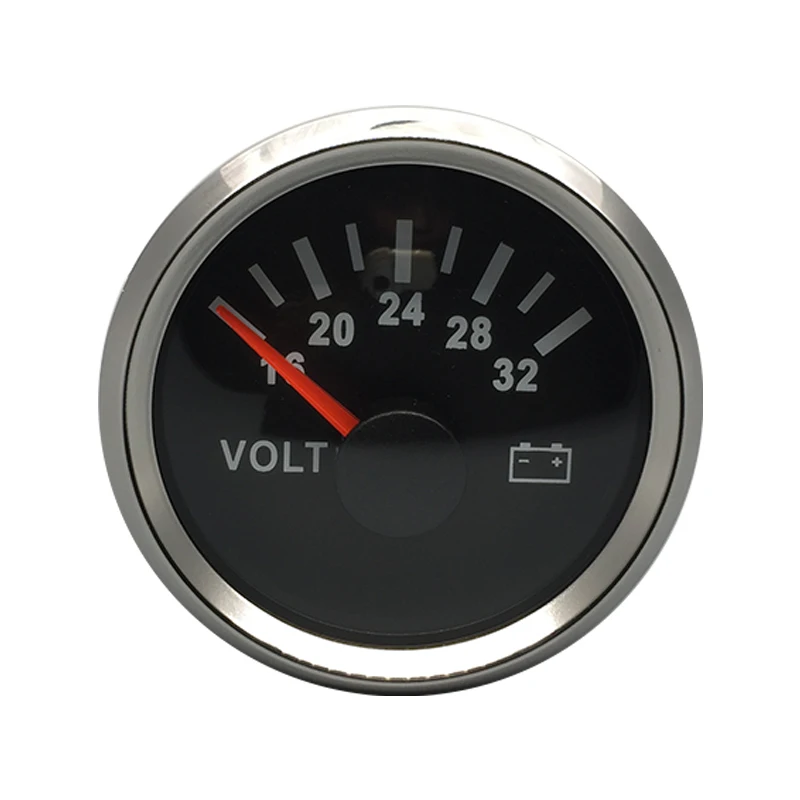 52 мм водостойкий автомобиль Лодка Volt Gauge 316L ободок морской Вольтметр инструмент