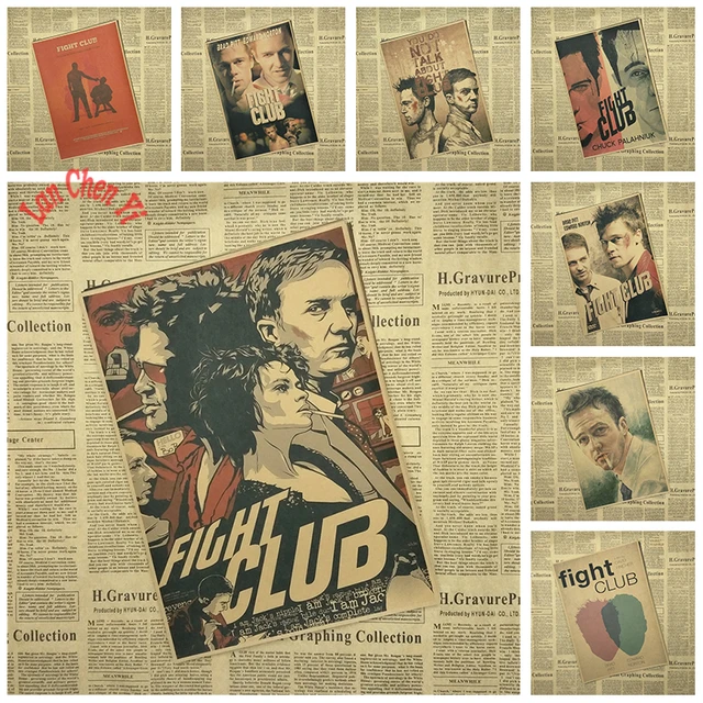 Cheap Fight Club Nostalgic Matte Kraft Paper Poster Office Gift Room Dining Home Decor wall sticker Design Cheap Fight Club Nostalgic Matte Kraft Paper Poster Office Gift Room Dining Home Decor wall sticker Design