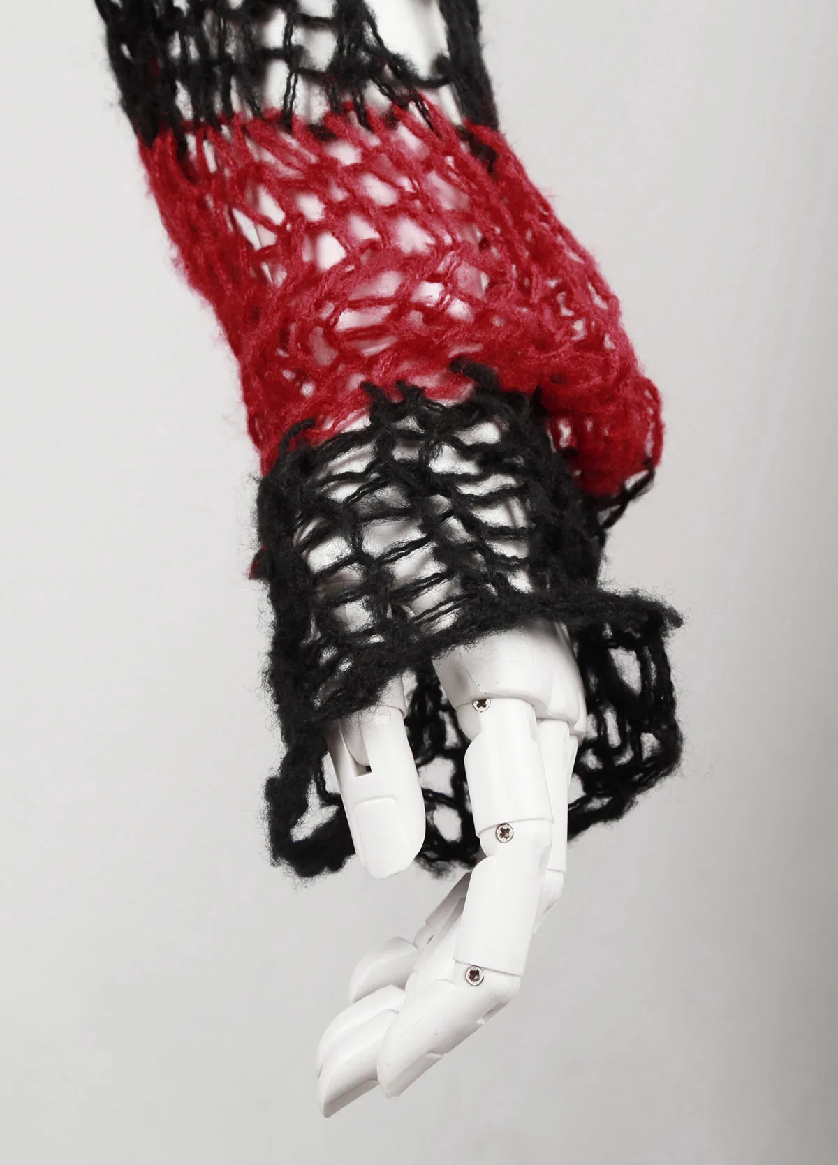Готический визуальный Kei большой сетчатый женский свитер стимпанк уличный пуловер модный Kera черный белый красный полосатый свитер Панк рейв PM-004