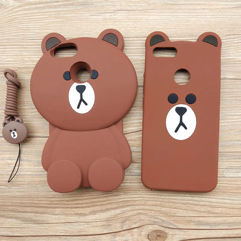 

Cute Cartoon 3D Bear Cat Phone Case For Xiaomi Mi A1 Case Silicone Rubber Back Cover For Coque Xiaomi Mi 5X Mi5X MiA1 Mi A1 Case