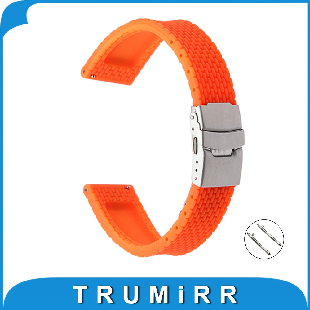 

Quick Release Silicone Rubber Watchband 17mm 18mm 19mm 20mm 21mm 22mm 23mm 24mm for Cartier Strap Wrist Belt Bracelet + Tool