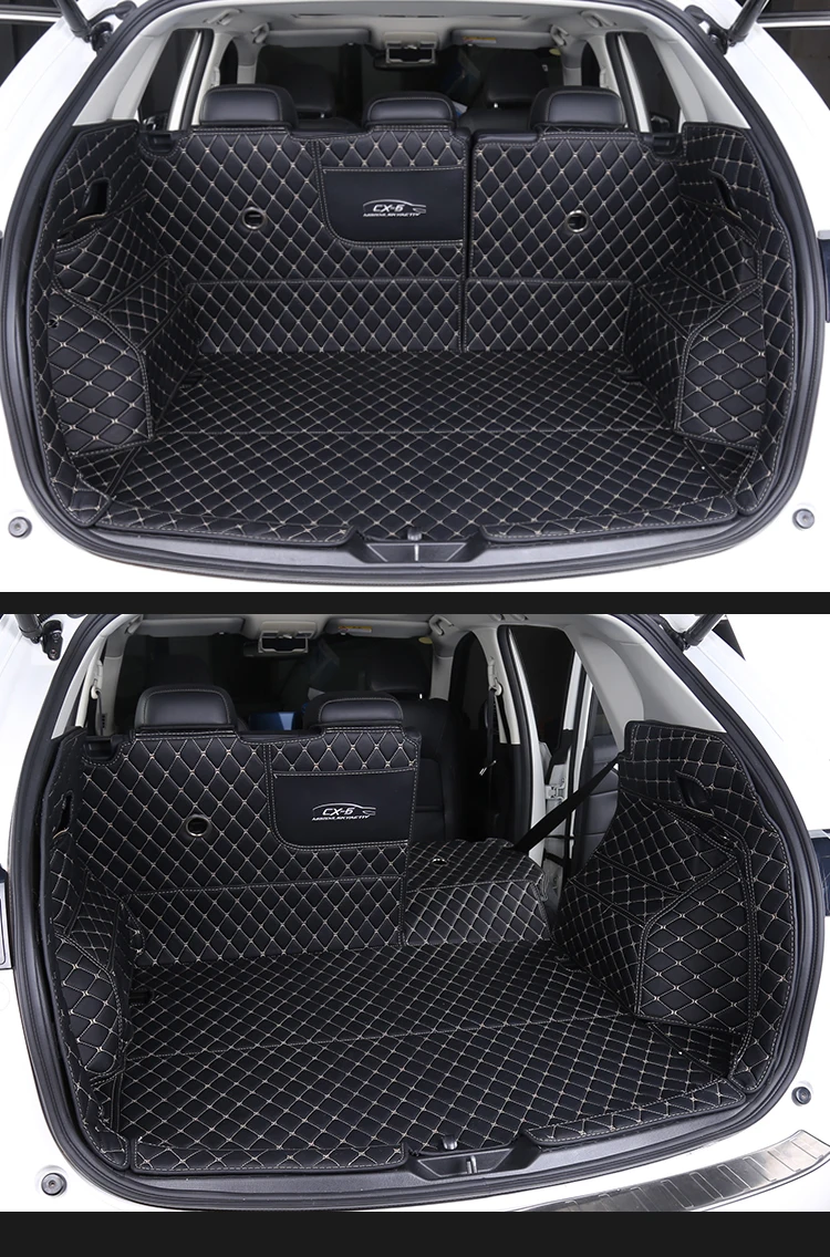 Автомобиль PU 3D стерео все-закрытый багажник коврик для Mazda CX-5 второго поколения автомобильный Стайлинг