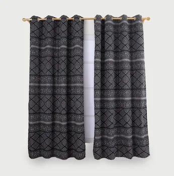 

Modern Blackout Curtains For Living Room Bedroom Blinds Window Black Curtains Fabric Polyester Cortina Rideau Punching