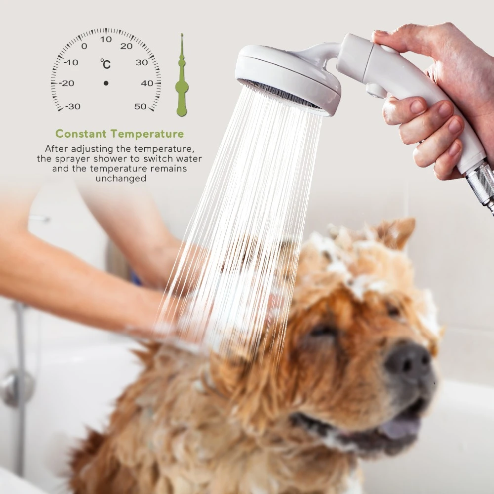 3D Rotation Pet Bath Shower Head 