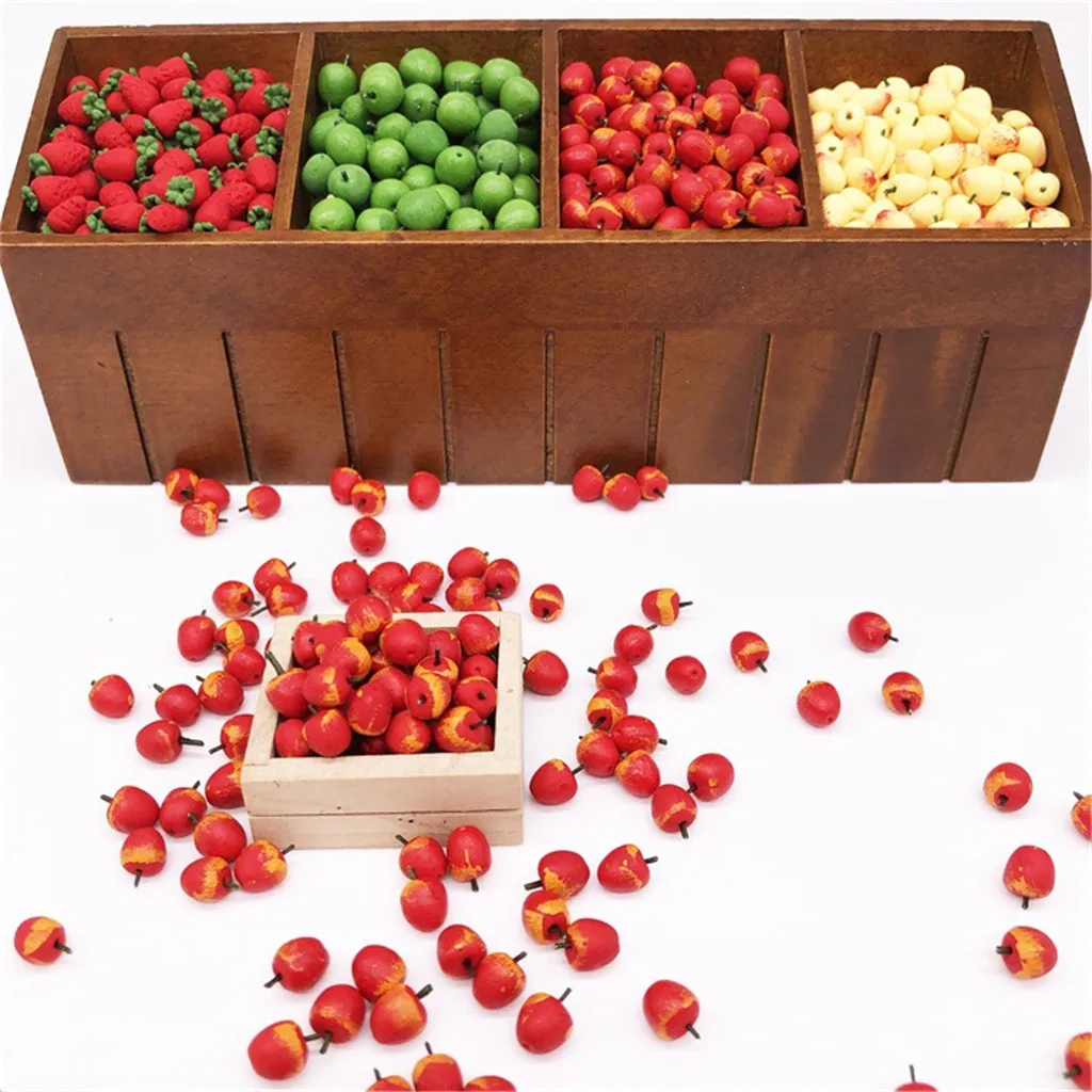 

Plastic Lifelike Simulation Artificial Fruits Kiwi Apple Strawberry Mangosteen Peach Potato Photography Props Home Decoration