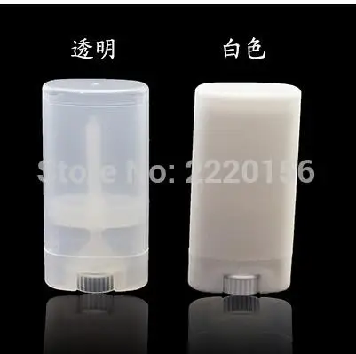 Portable DIY 2000PCs/lot 15ml Plastic Empty Oval Lip Balm Tubes Deodorant Containers Clear White Lipstick Fashion Cool | Красота и