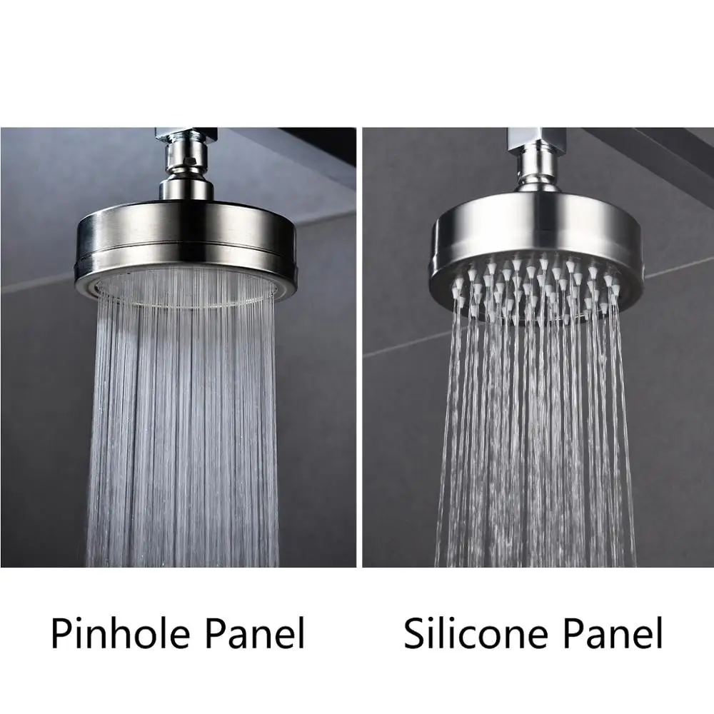 360 Degree Rotate Pressurized Water Saving Shower Head Strong but Soft Stainless Steel Brushed Nickel Ciencia shower head shower nozzle