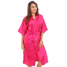 Однотонное платье для невесты больших размеров XXXL, свадебное платье для невесты, женское атласное кимоно юката, гейша, повседневная одежда для сна, банное платье, JA27