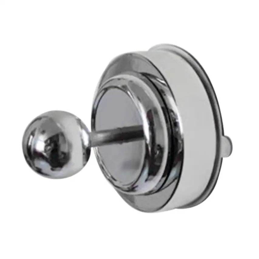 

Stainless Steel Contemporary Style Brushed Suction Cup Single Towel Coat Hook Organizador Utensil Holder Bathroom Organizer