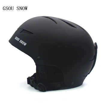 

GSOU SNOW Men/Women Ski Helmet Breathable Ultralight Skiing Caps Outdoor keep warm couple veneer double board ski helmet