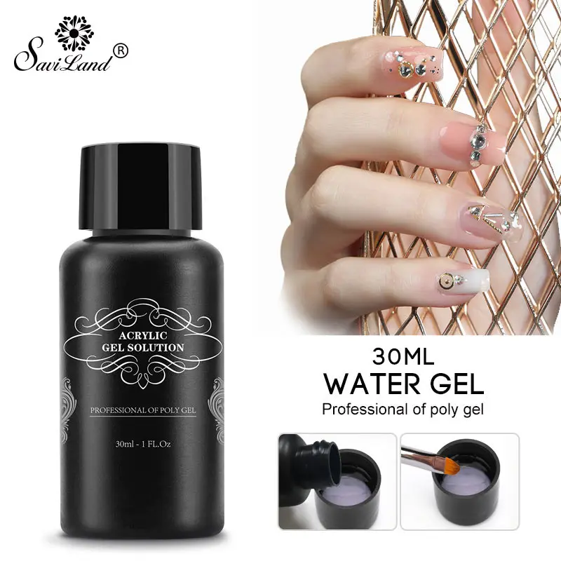 

Saviland Slip Solution Poly Gel Soak Off Acrylic Nail Builder Gel Varnishes for Nails Extension Polish