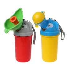 2 цвета портативный удобный путешествия милый писсуар дети горшок девочка мальчик автомобиль туалет автомобильный писсуар путешествия urination 18,5 см