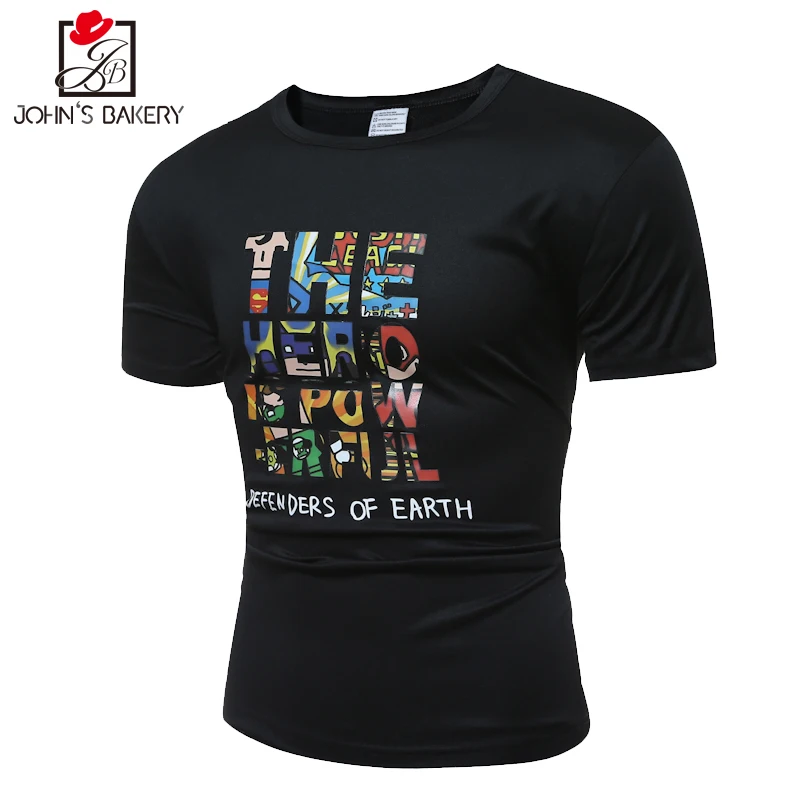 New Fashion 2017 Brand Male T Shirt Letter Printing Trends T Shirt Men