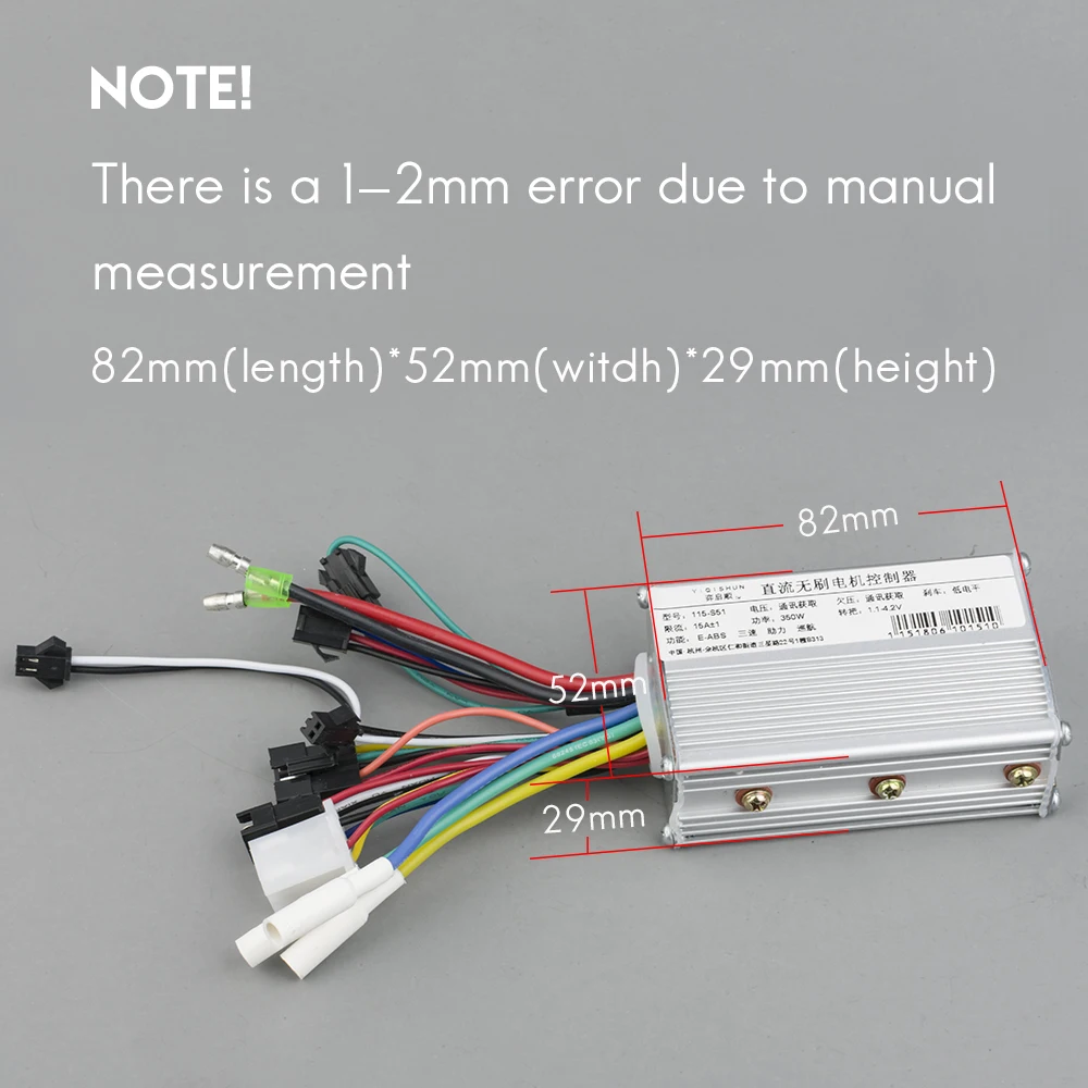 Flash Deal Electric bike accessories 250W 350w 24V 36V 48V DC Mode e scooter Brushless Motor Controller with LCD for ebike 4