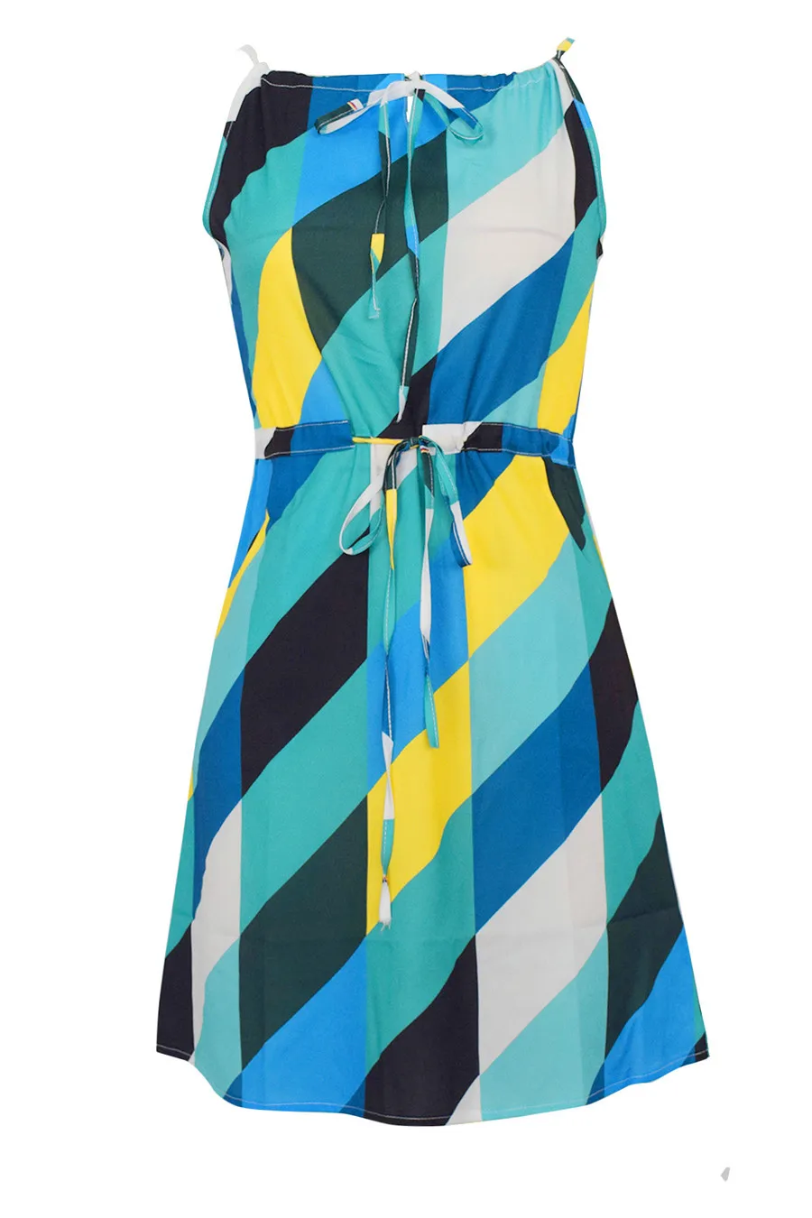 Gladiolus Chiffon Women Summer Dress Spaghetti Strap Floral Print Pocket Sexy Bohemian Beach Dress 2019 Short Ladies Dresses (19)