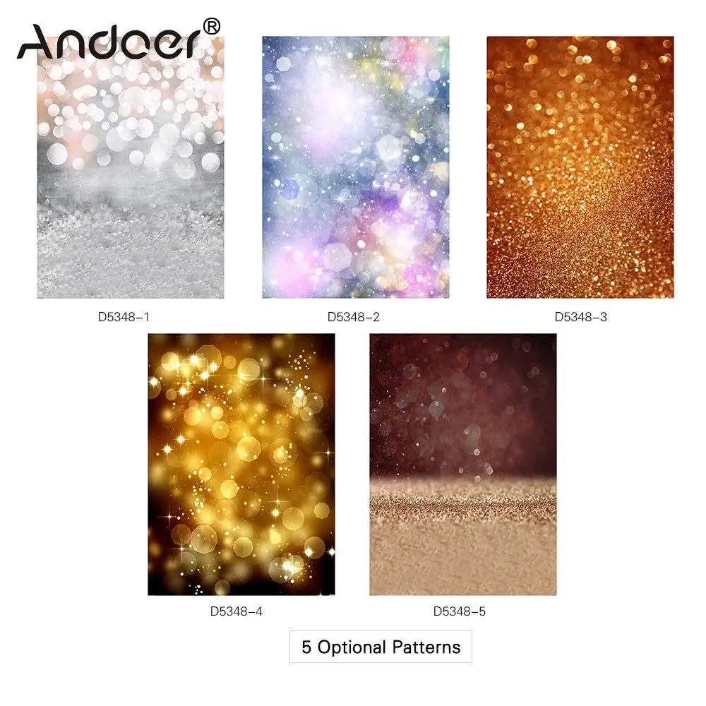

Andoer Photography Background Light Spot 1.5 * 2.1m/5 * 7ft Glitter Light Bokeh Spot Backdrop Digital Printed Photo Studio Props