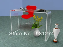 ONE LUX Plexiglass Acrylic Vanity Console Table,Lucite Corner Desk