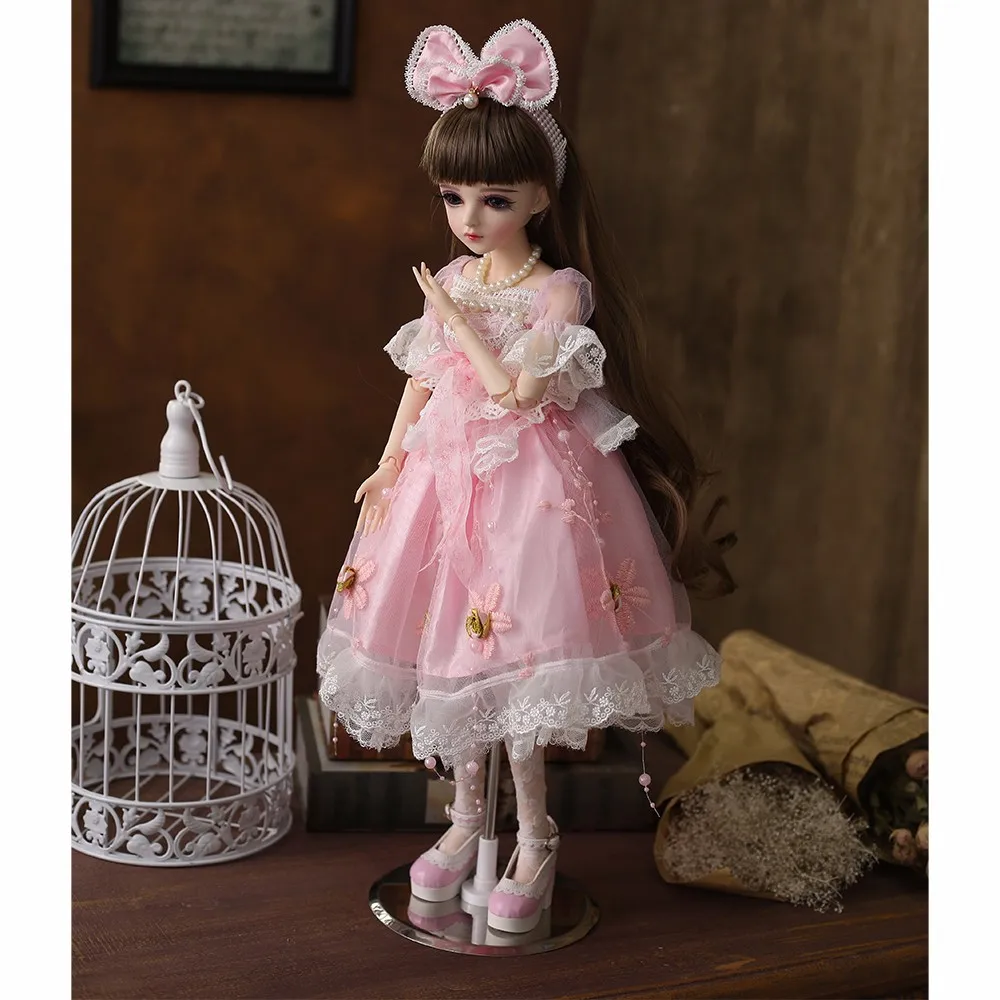 BJD, 1/3, 60 см, детские куклы с BJD, одежда, парики, обувь, макияж, кукла реборн для девочек со сменными глазами, бутик, игрушки на день рождения, Emily