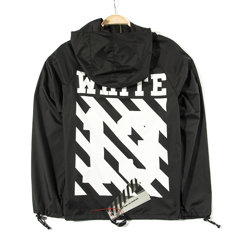 off white plain hoodie