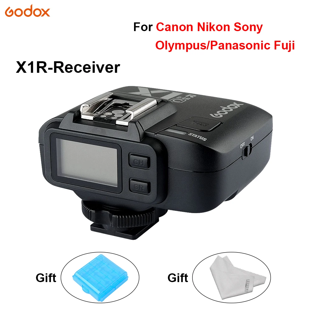 

Godox X1R Flash Trigger TTL Flash controller receiver Wireless Shutter remote For Canon Nikon Sony