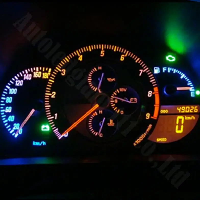10pcs Led T5 For Saturn Sc Sc1 Sc2 Sl Sl1 Sl2 Sw1 Sw2 Instrument 10pcs Led T5 For Saturn Sc Sc1 Sc2 Sl Sl1 Sl2 Sw1 Sw2 Instrument Panel Light Bulb White Blue Red Pink Green Yellow Ice In Car Headlight Bulbs From
