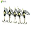 HENGJIA-señuelo de pesca con cuchara, 8,5 cm, 16g, cucharilla de pesca dura, señuelo de Metal para pesca vertical, cebo giratorio, equipo de pesca de carpa, 5 uds. ► Foto 3/6