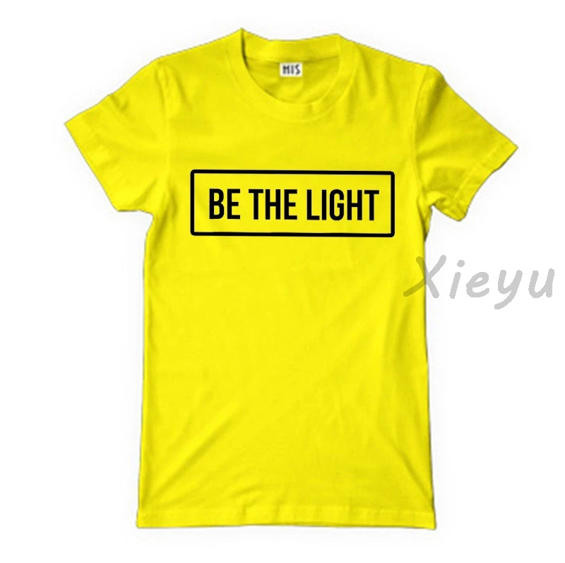 Be the light t shirt christian christ unisex cotton fashion shirt many