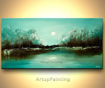 

Hand painted Canvas Oil painting Wall Pictures for Living room wall decor art canvas painting palette knife landscape 1