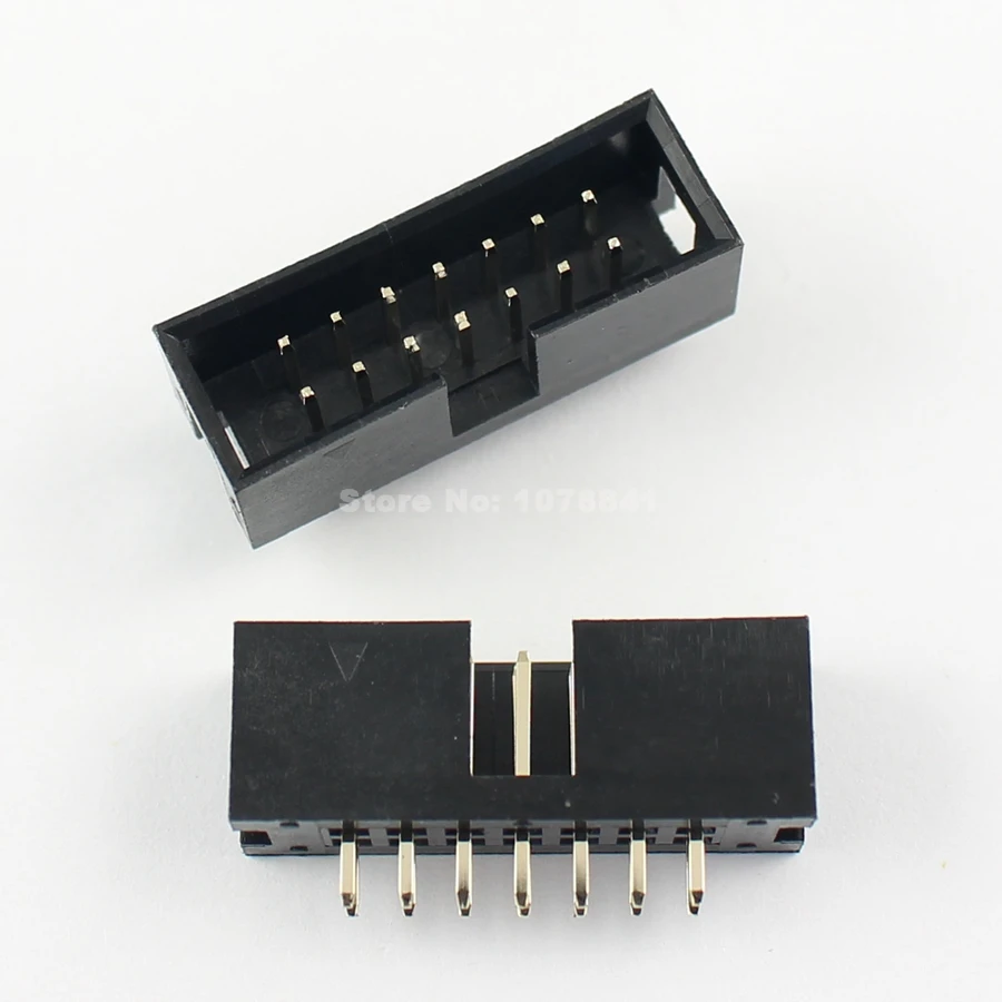 100pc IDC Cable Male Connector Box Header 90° Right Angle 2x7p 2x7 14p No Lock 100pc IDC Cable Male Connector Box Header 90° Right Angle 2x7p 2x7 14p No Lock