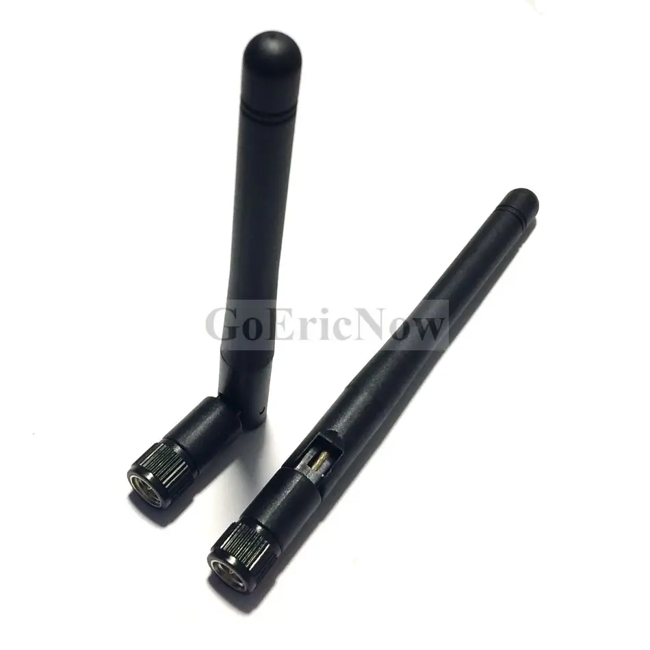 

5 pcs RF Coaxial 3 dBi/2dbi 2.4 GHz Right angle SMA/RP-SMA Male Small folding WiFi wireless router antenna Connector