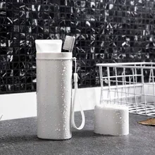 Одноцветное Цвет Портативный Зубная щётка подставка для зубной пасты Кемпинг чехол для зубной щетки случае Семья зубная щетка для путешествий для хранения