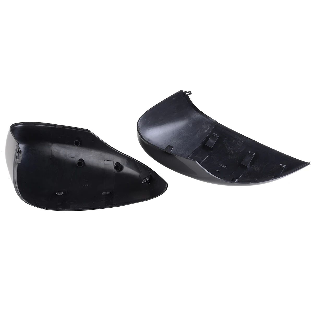 Mayitr 1 Piece Gloss Black Side Mirror Cover Cap Left/Right Wing Door For Ford Fiesta MK7 2008-2017