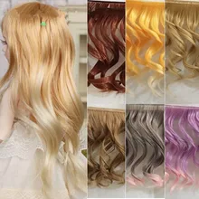 10Pcs lot Beautiful Big Wavy Wigs SD BJD Dolls Fluffy Handmade Curly Wig Hair Synthetic Fiber