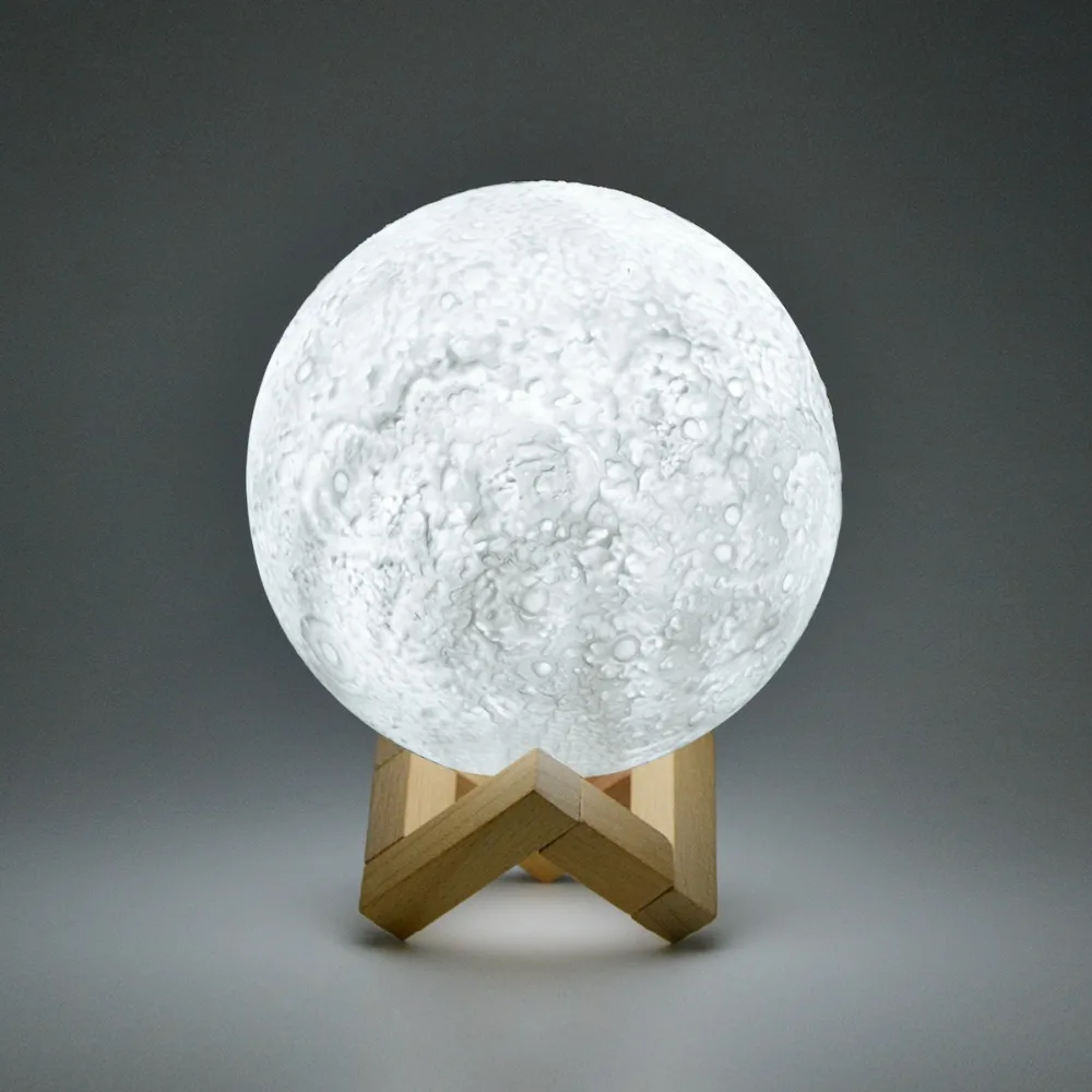 

Novelty 3D Print Moon LED Table lamp USB Read Desk Moonlight Creative Night light Bedroom Decor Valentine's Day Birthday Gift
