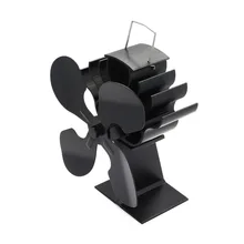4-Blade Heat Powered Stove Fan for Wood / Log Burner/Fireplace Quiet Environmental Fan Heater Tool Efficient Heat Distribution