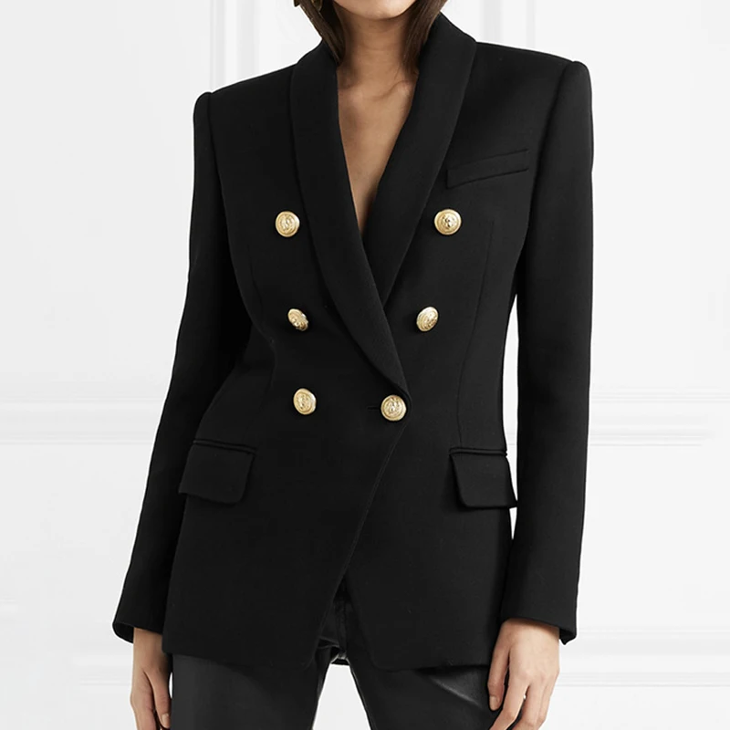 LARGERLOF Blazer Women Autumn Spring Double Breasted Blazer Whit Simple Women Blazers And Jackets BR50015 LARGERLOF Blazer Women Autumn Spring Double Breasted Blazer Whit Simple Women Blazers And Jackets BR50015