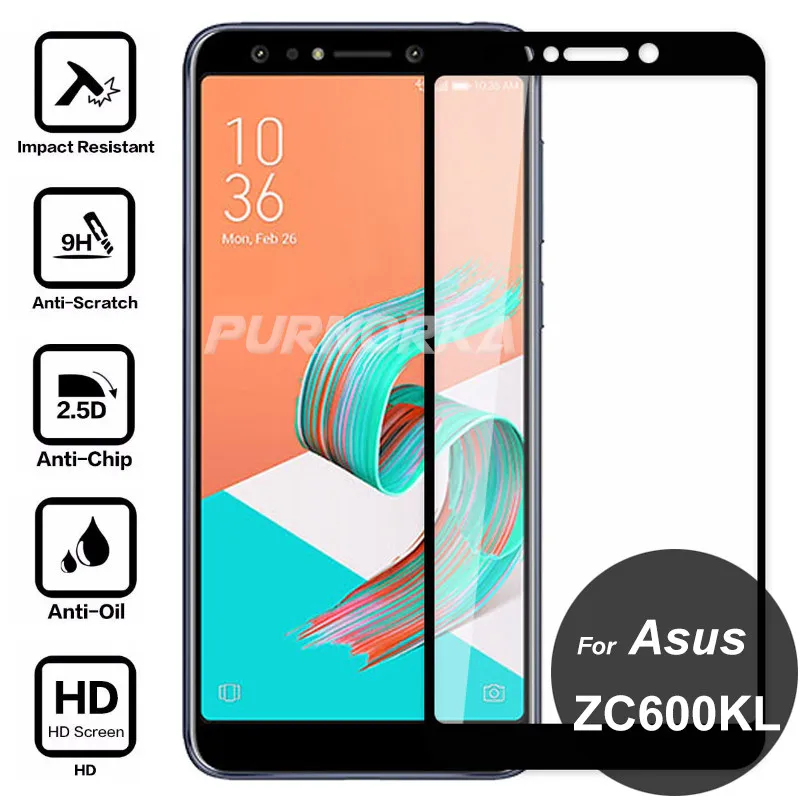 For Asus Zenfone 5 Lite ZC600KL Full Cover Tempered Glass 3D 9H Screen